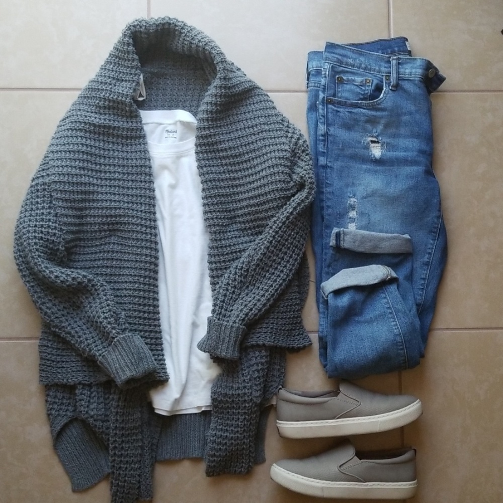 POL | Open front Chunky cardigan | Small